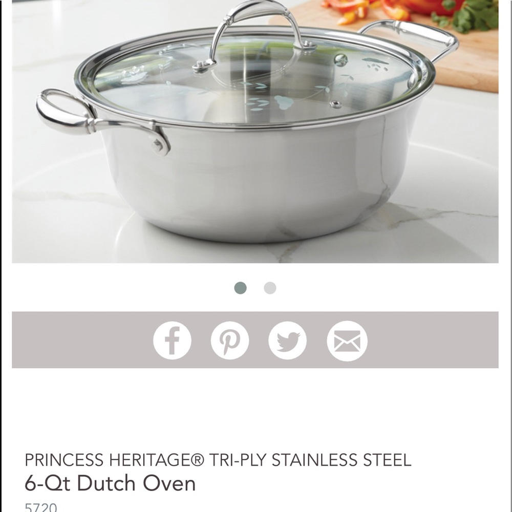 Princess House Dutch oven 6qts